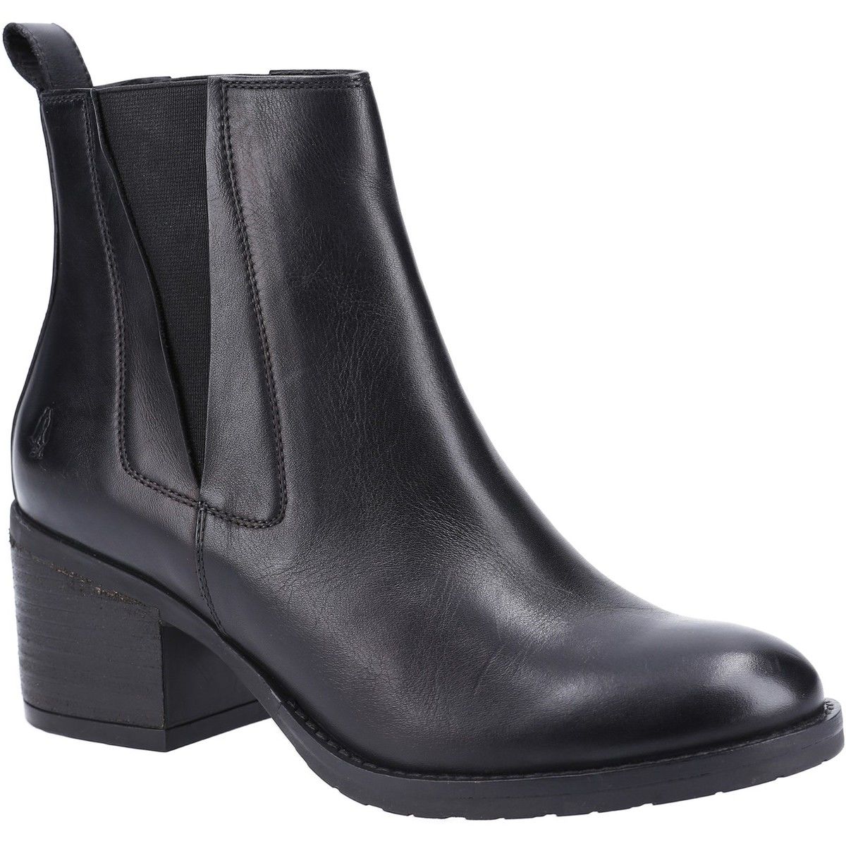 Hush Puppies Hermione Black Womens ankle boots HPW1000-239-1 in a Plain Leather in Size 8